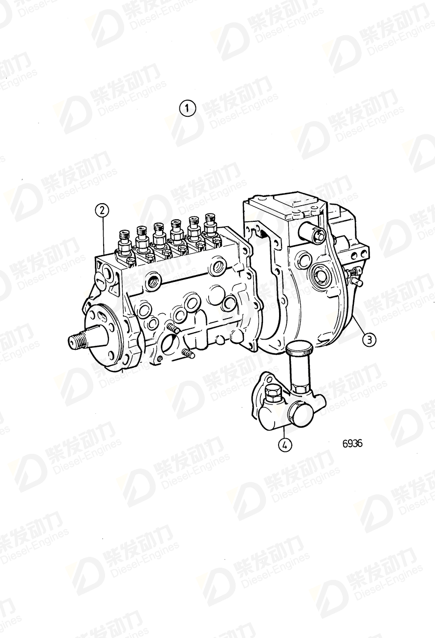 VOLVO Injection pump 846900 Drawing